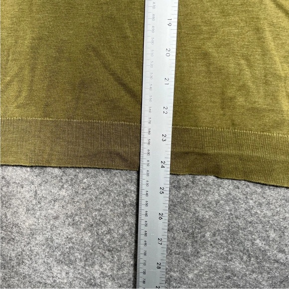 COS Polo Size Small Mens Green Silk Blend Short Sleeve Collared Button Up Top - Picture 6 of 9